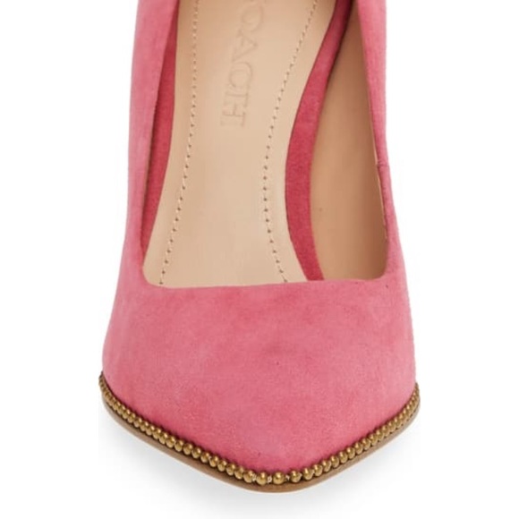 Tulip Suede Coach Heels - Picture 6 of 6